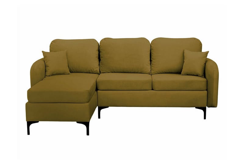 Knocklong 3-sits Hörnbäddsoffa NO_BRAND Yellow/Green - Möbler - Soffa - Bäddsoffa