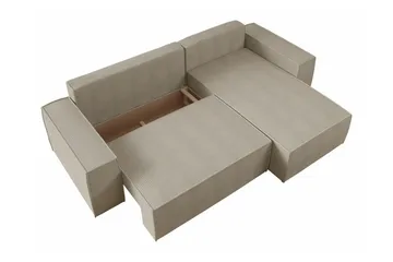 Knocklong 3-sits Hörnbäddsoffa - Svart - Möbler - Soffa - Bäddsoffa