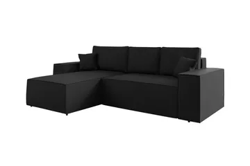 Knocklong 3-sits Hörnbäddsoffa - Svart - Möbler - Soffa - Bäddsoffa