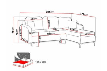 Knocklong 3-sits Hörnbäddsoffa - Möbler - Soffa - Bäddsoffa