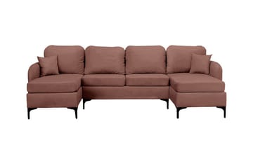 Knocklong 4-sits Hörnbäddsoffa Brown - Möbler - Soffa - Bäddsoffa