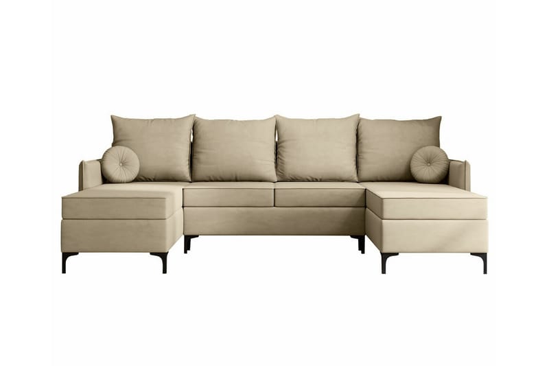 Knocklong 4-sits Hörnbäddsoffa - Cream - Möbler - Soffa - Bäddsoffa