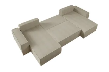 Knocklong 4-sits Hörnbäddsoffa - Cream - Möbler - Soffa - Bäddsoffa
