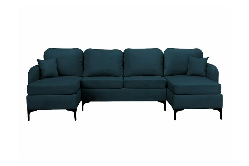 Knocklong 4-sits Hörnbäddsoffa Dark blue - Möbler - Soffa - Bäddsoffa