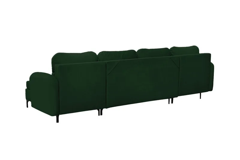 Knocklong 4-sits Hörnbäddsoffa Dark green - Möbler - Soffa - Bäddsoffa