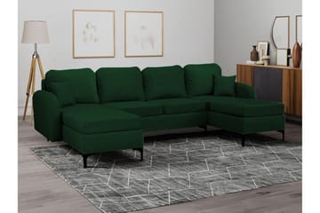 Knocklong 4-sits Hörnbäddsoffa Dark green - Möbler - Soffa - Bäddsoffa