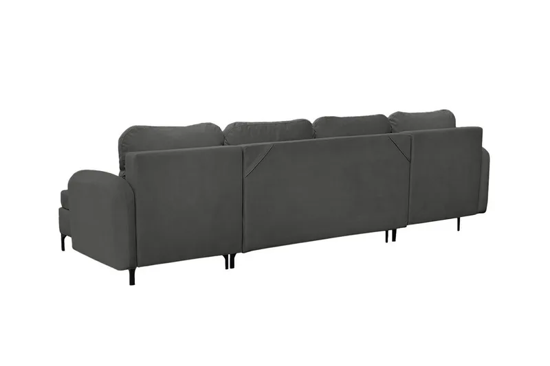 Knocklong 4-sits Hörnbäddsoffa Dark grey - Möbler - Soffa - Bäddsoffa