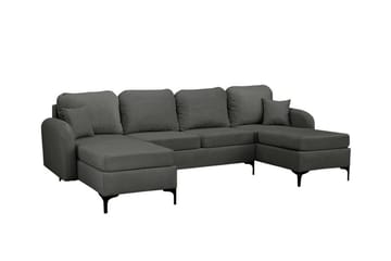 Knocklong 4-sits Hörnbäddsoffa Dark grey - Möbler - Soffa - Bäddsoffa