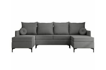 Knocklong 4-sits Hörnbäddsoffa - Grå - Möbler - Soffa - Bäddsoffa