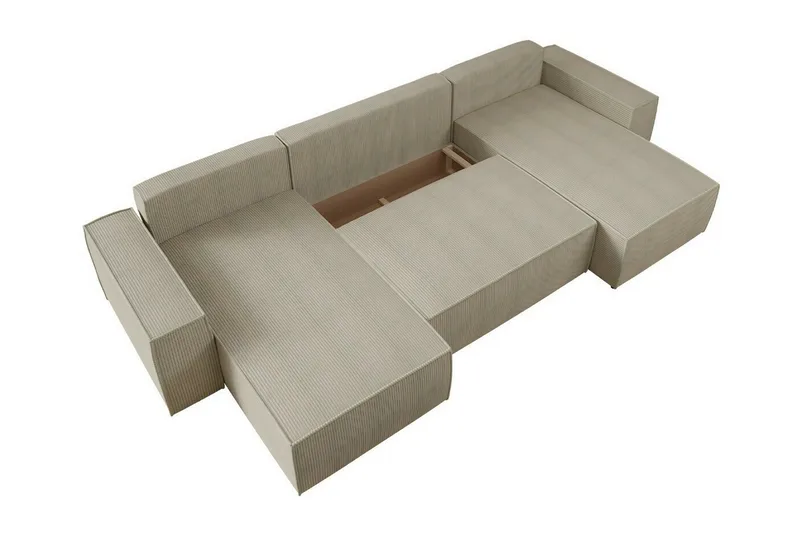 Knocklong 4-sits Hörnbäddsoffa - Grå - Möbler - Soffa - Bäddsoffa