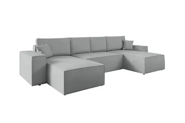 Knocklong 4-sits Hörnbäddsoffa - Grå - Möbler - Soffa - Bäddsoffa