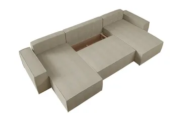 Knocklong 4-sits Hörnbäddsoffa - Grön - Möbler - Soffa - Bäddsoffa