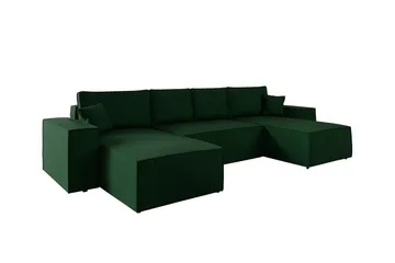 Knocklong 4-sits Hörnbäddsoffa - Grön - Möbler - Soffa - Bäddsoffa