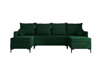 Knocklong 4-sits Hörnbäddsoffa - Grön - Möbler - Soffa - Bäddsoffa