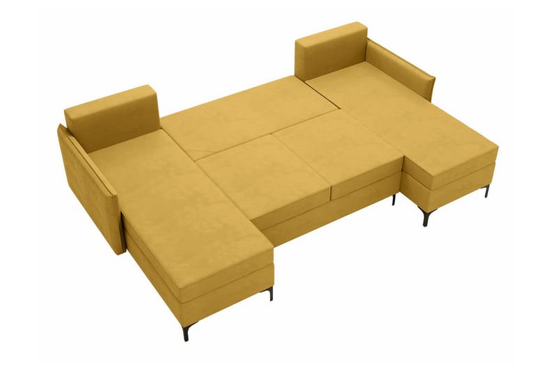 Knocklong 4-sits Hörnbäddsoffa - Gul - Möbler - Soffa - Bäddsoffa