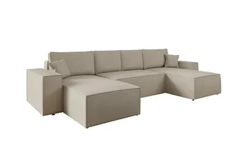 Knocklong 4-sits Hörnbäddsoffa - Ljusbrun - Möbler - Soffa - Bäddsoffa