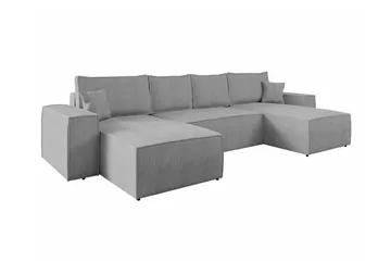 Knocklong 4-sits Hörnbäddsoffa - Ljusgrå - Möbler - Soffa - Bäddsoffa