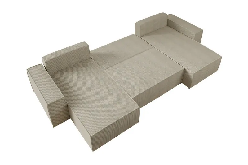 Knocklong 4-sits Hörnbäddsoffa - Ljusgrå - Möbler - Soffa - Bäddsoffa