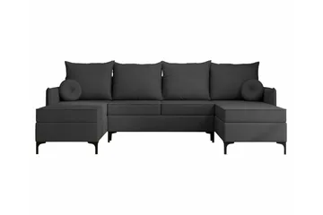 Knocklong 4-sits Hörnbäddsoffa - Mörkgrå - Möbler - Soffa - Bäddsoffa