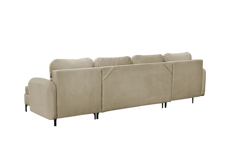 Knocklong 4-sits Hörnbäddsoffa NO_BRAND beige - Möbler - Soffa - Bäddsoffa