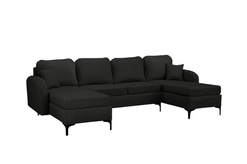 Knocklong 4-sits Hörnbäddsoffa NO_BRAND Black, undefined