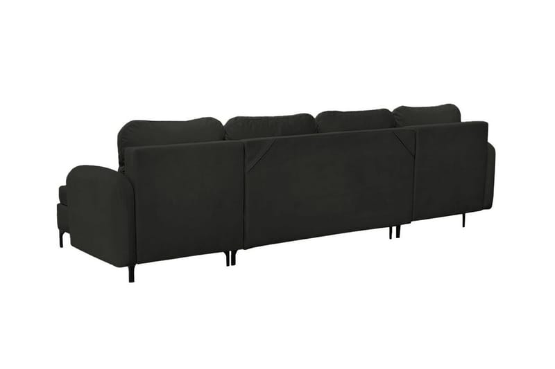 Knocklong 4-sits Hörnbäddsoffa NO_BRAND Black - Möbler - Soffa - Bäddsoffa