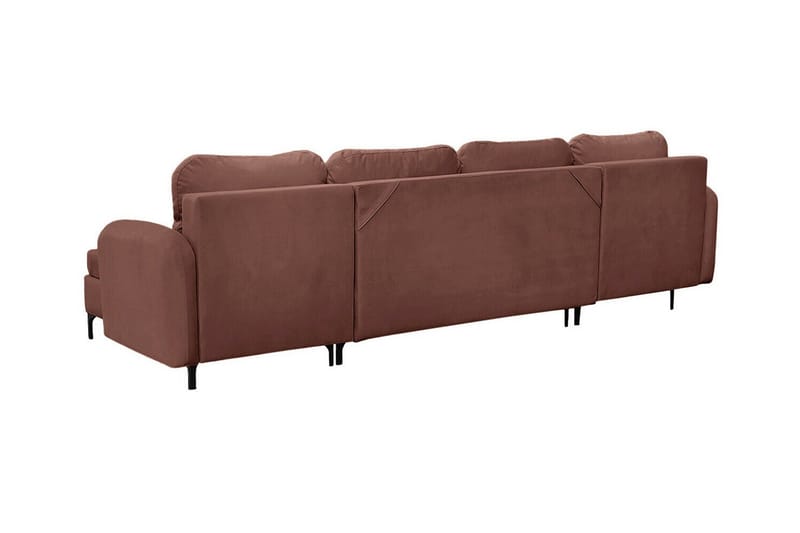 Knocklong 4-sits Hörnbäddsoffa NO_BRAND Brown - Möbler - Soffa - Bäddsoffa