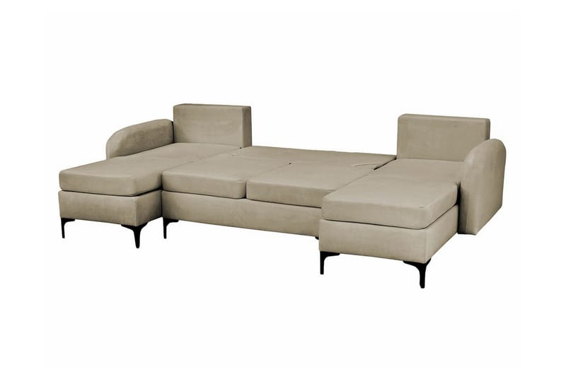 Knocklong 4-sits Hörnbäddsoffa NO_BRAND Brown - Möbler - Soffa - Bäddsoffa