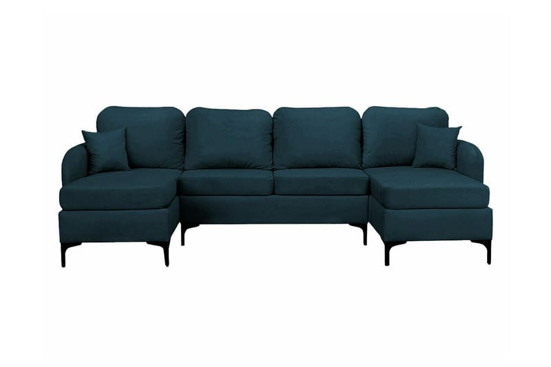 Knocklong 4-sits Hörnbäddsoffa NO_BRAND Dark blue - Möbler - Soffa - Bäddsoffa