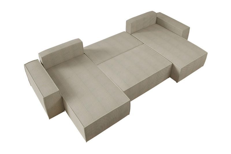 Knocklong 4-sits Hörnbäddsoffa NO_BRAND Yellow - Möbler - Soffa - Bäddsoffa