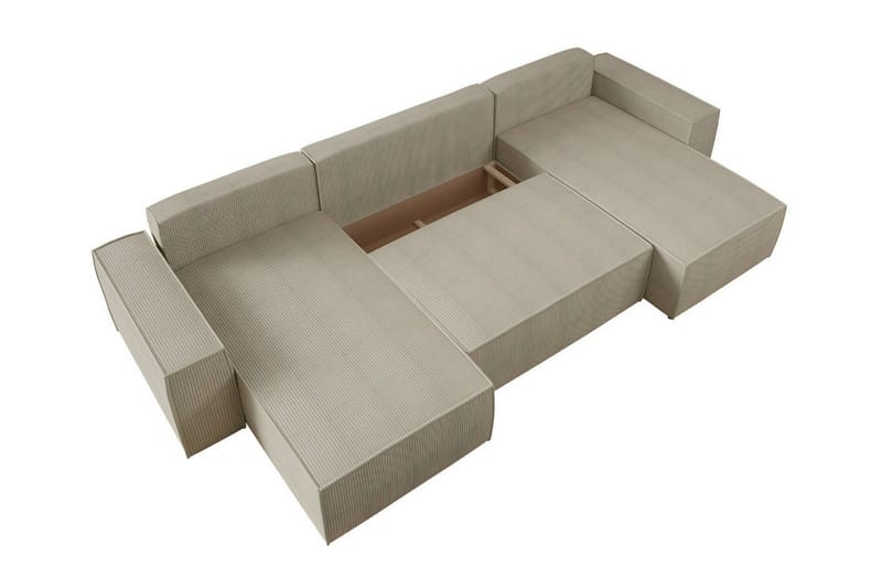 Knocklong 4-sits Hörnbäddsoffa NO_BRAND Yellow - Möbler - Soffa - Bäddsoffa