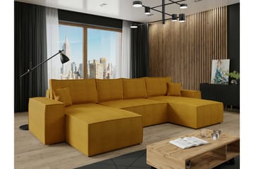 Knocklong 4-sits Hörnbäddsoffa Yellow - Möbler - Soffa - Bäddsoffa