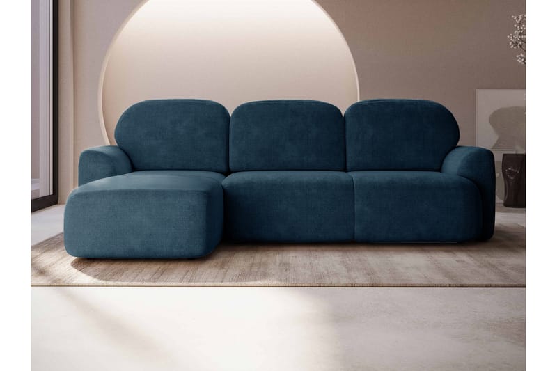 Korfu Bäddsoffa m. Divan 3-sits - Blå - Möbler - Soffa - Bäddsoffa