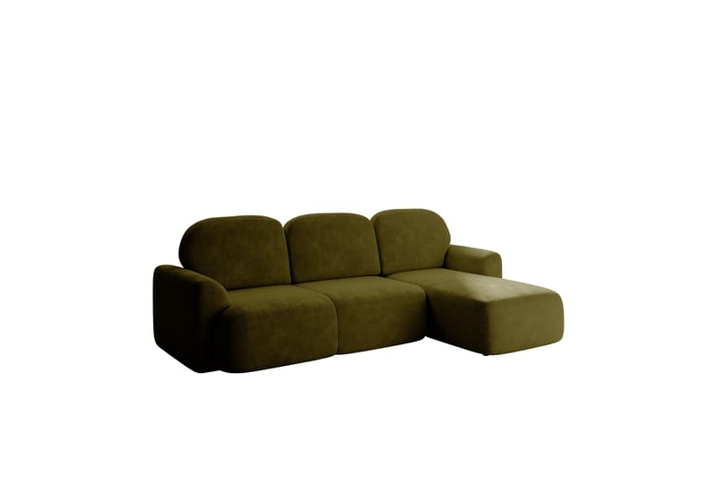 Korfu Bäddsoffa m. Divan 3-sits - Grön - Möbler - Soffa - Bäddsoffa