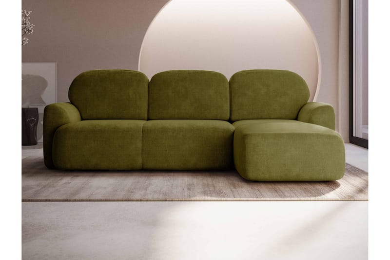 Korfu Bäddsoffa m. Divan 3-sits - Grön - Möbler - Soffa - Bäddsoffa