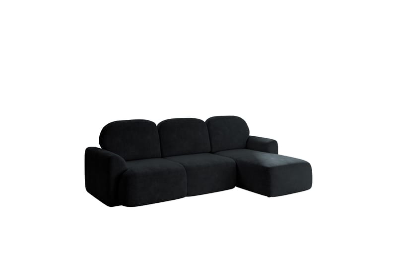 Korfu Bäddsoffa m. Divan 3-sits - Svart - Möbler - Soffa - Bäddsoffa