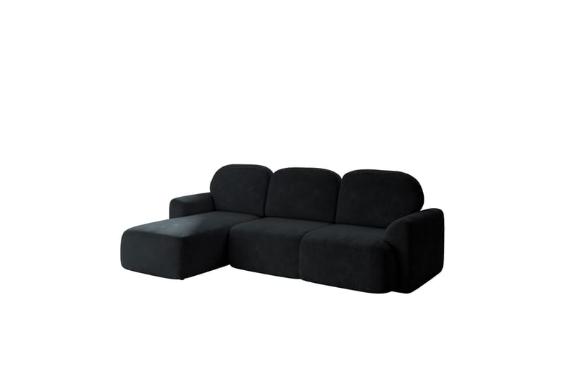 Korfu Bäddsoffa m. Divan 3-sits - Svart - Möbler - Soffa - Bäddsoffa