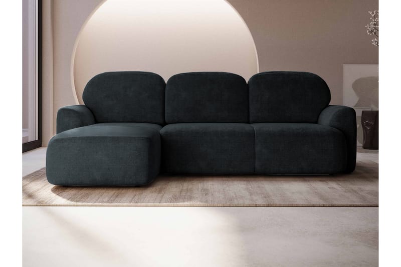 Korfu Bäddsoffa m. Divan 3-sits - Svart - Möbler - Soffa - Bäddsoffa