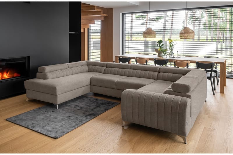 Kotori Hörnbäddsoffa m. Schäslong - Beige - Möbler - Soffa - Bäddsoffa