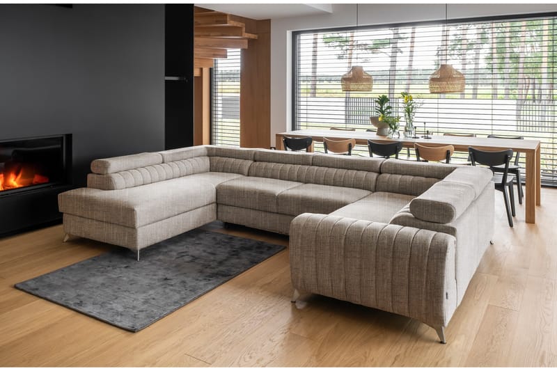 Kotori Hörnbäddsoffa m. Schäslong - Beige - Möbler - Soffa - Bäddsoffa