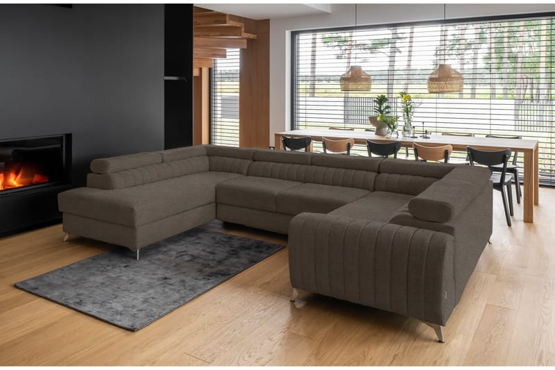 Kotori Hörnbäddsoffa m. Schäslong - Brun - Möbler - Soffa - Bäddsoffa
