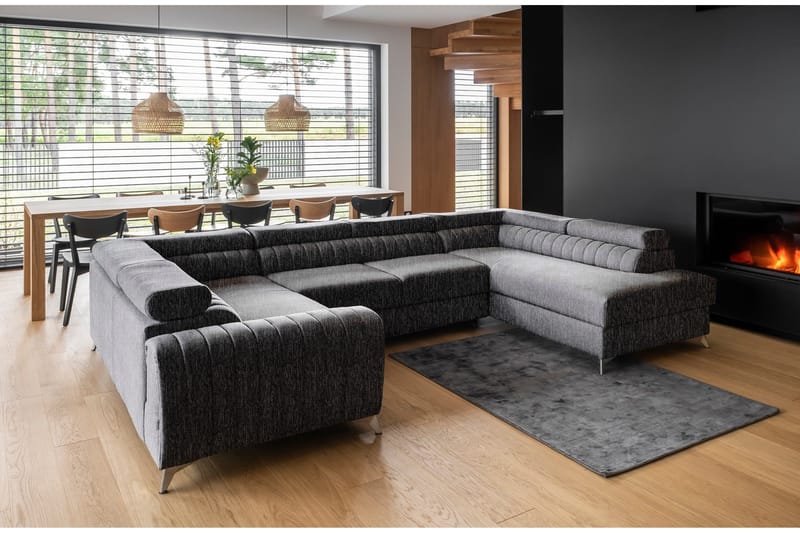 Kotori Hörnbäddsoffa m. Schäslong - Grå - Möbler - Soffa - Bäddsoffa