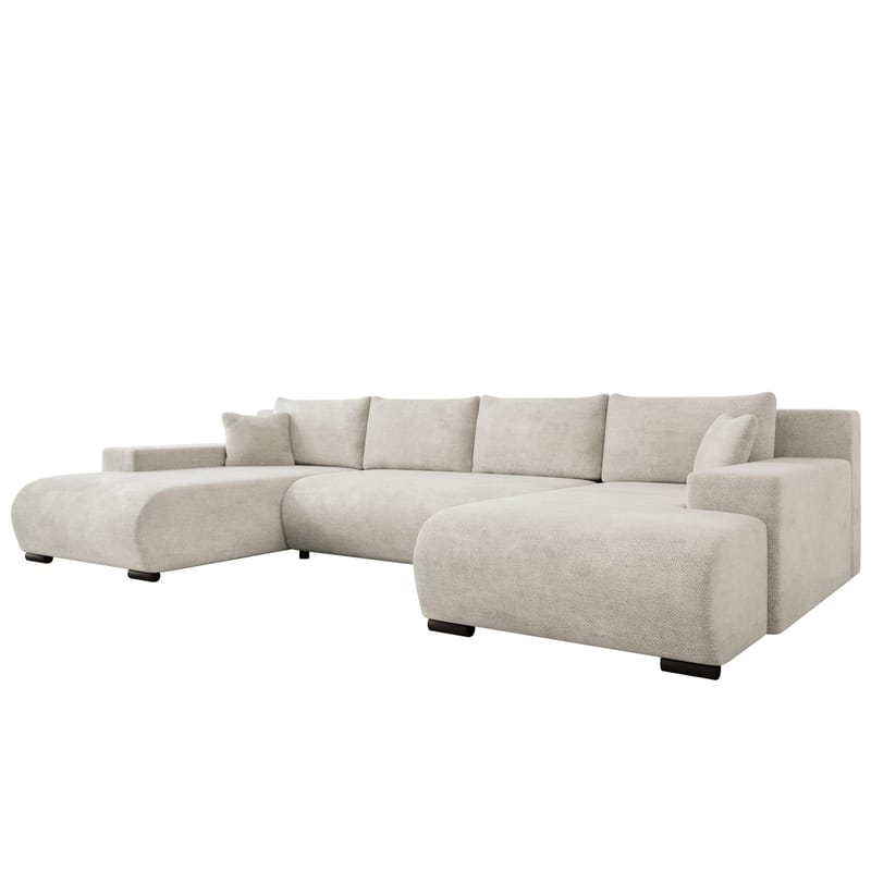 Krysen 4-sits Bäddsoffa med dubbeldivan - beige - Möbler - Soffa - Bäddsoffa
