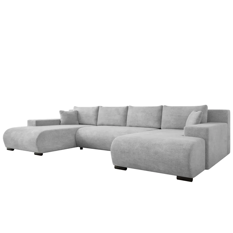 Krysen 4-sits Bäddsoffa med dubbeldivan - grå - Möbler - Soffa - Bäddsoffa