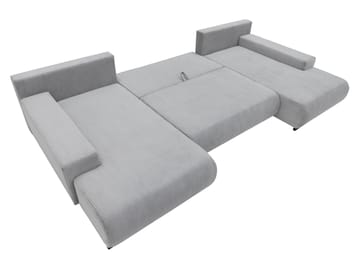 Krysen 4-sits Bäddsoffa med dubbeldivan - grå - Möbler - Soffa - Bäddsoffa