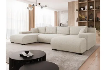 Krysen Bäddsoffa Dubbeldivan 4-sits - Beige - Möbler - Soffa - Bäddsoffa