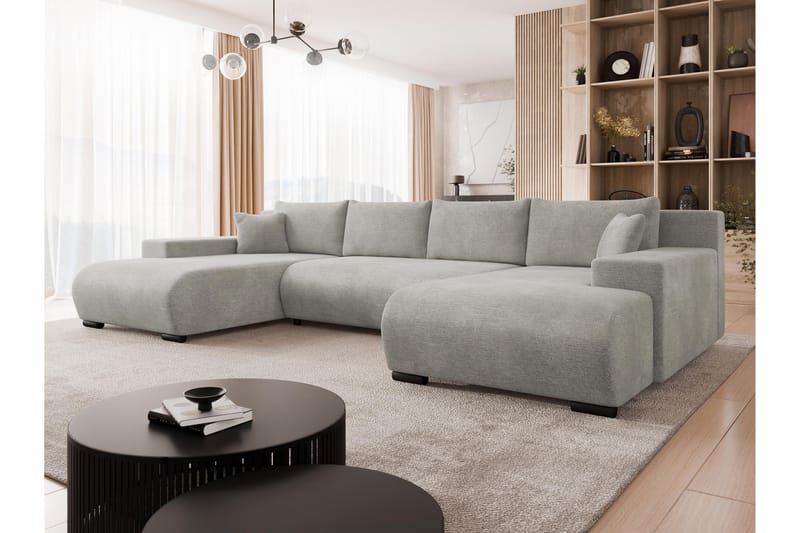 Krysen Bäddsoffa Dubbeldivan 4-sits - Grå - Möbler - Soffa - Bäddsoffa