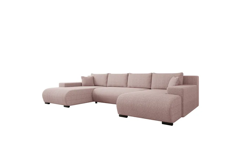 Krysen Bäddsoffa Dubbeldivan 4-sits, Rosa