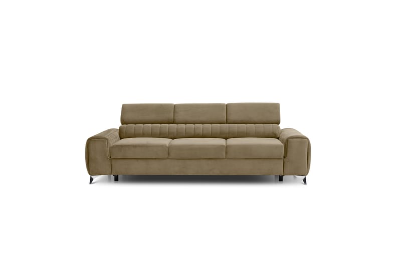 Laurece Bäddsoffa 3-sits - Beige - Bäddsoffa - Bäddsoffa 3 sits - Sammetssoffa