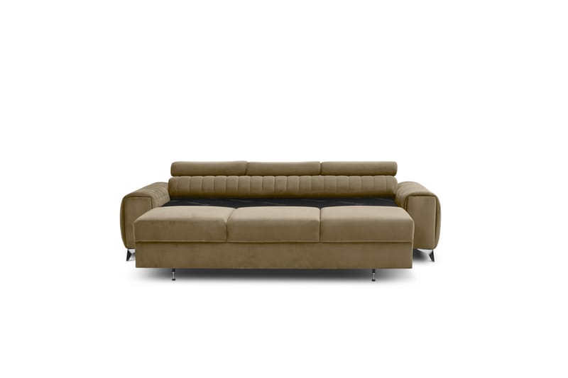 Laurece Bäddsoffa 3-sits - Beige - Bäddsoffa - Bäddsoffa 3 sits - Sammetssoffa